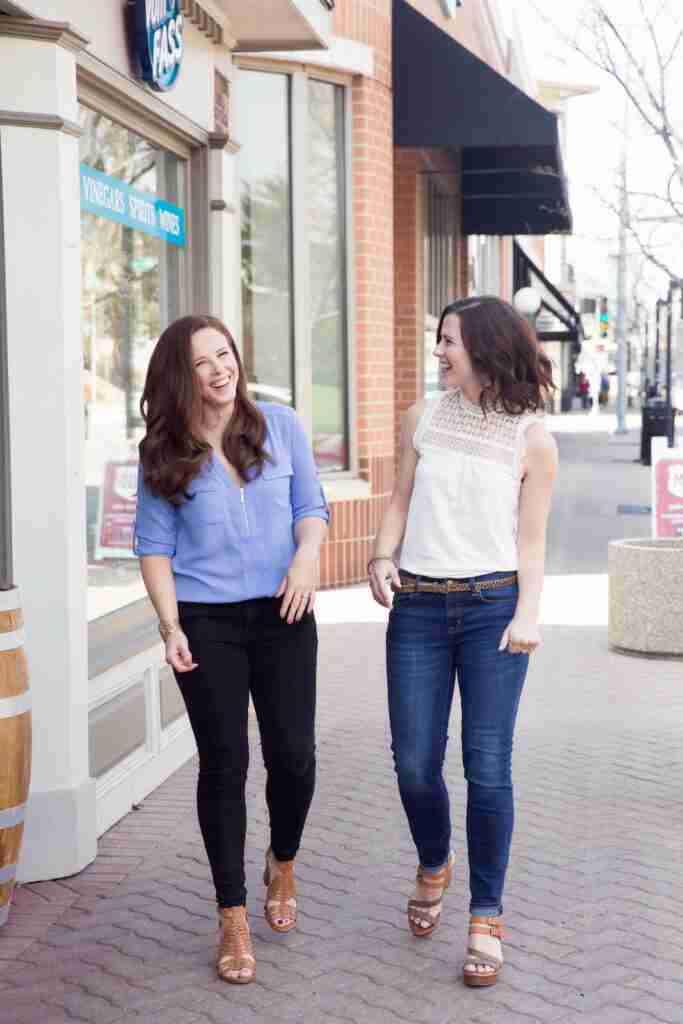 Meagan and Colleen Walking