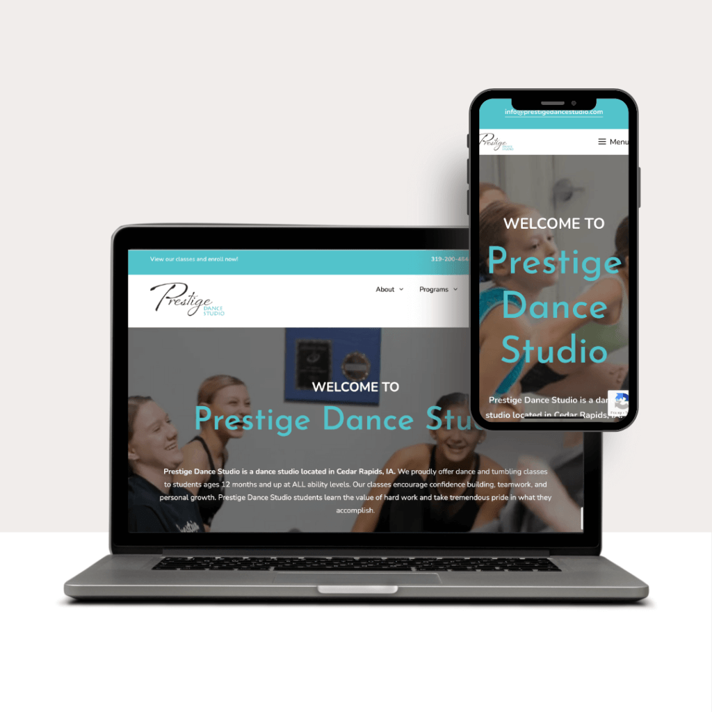 Website Design for Dance Studios | Recent Work Graphic